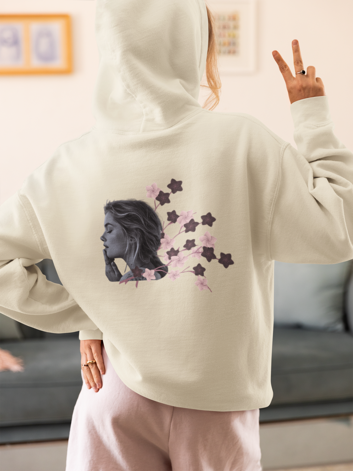 Petal Rest, Quiet Hoodie